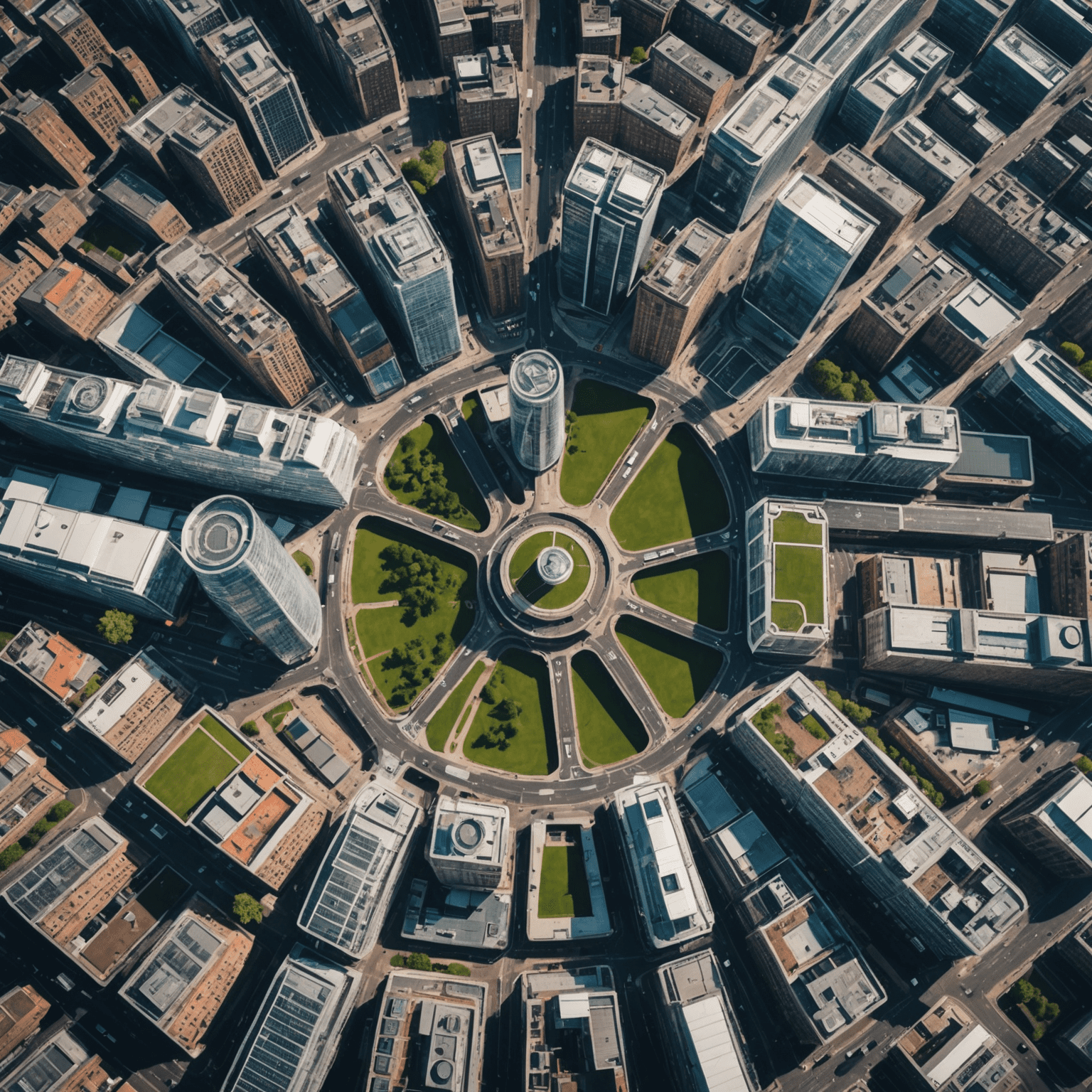 Aerial view of a modern UK city with digital overlay showing IoT connections and smart infrastructure